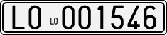 License plate of Italy, Cars (1927 year series)