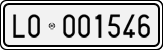 License plate of Italy, Cars (1927 year series)