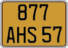 French license plate, FNI