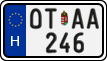 license plates of Hungary, Oldtimers (2022)