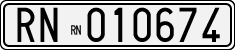 License plate of Italy, Cars (1927 year series)