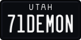 Utah, Vanity Plates