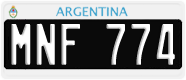 License plate of Argentina, Cars (1995, ABC 123)