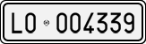 License plate of Italy, Cars (1927 year series)