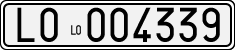 License plate of Italy, Cars (1927 year series)