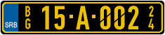 License plate of Serbia, Diplomatic