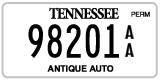 Tennessee, Antique (AA 12345)