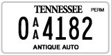 Tennessee, Antique (AA 12345)