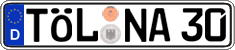 German license plate, Regular plates