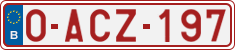 License plate of Belgium, Regular plates (2010)