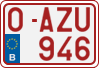 License plate of Belgium, Regular plates (2010)