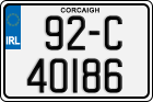 License plate of Ireland, Regular plates