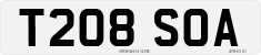 License plate of the United Kingdom, 1983 year system