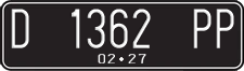 License plate of Indonesia, Regular plates