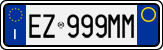 License plate of Italy, Cars (1994 year series)