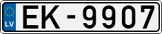 License plate of Latvia, Regular car plates