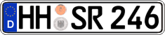 German license plate, Regular plates