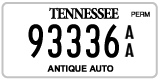 Tennessee, Antique (AA 12345)