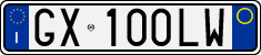 License plate of Italy, Cars (1994 year series)