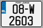 License plate of Ireland, Regular plates