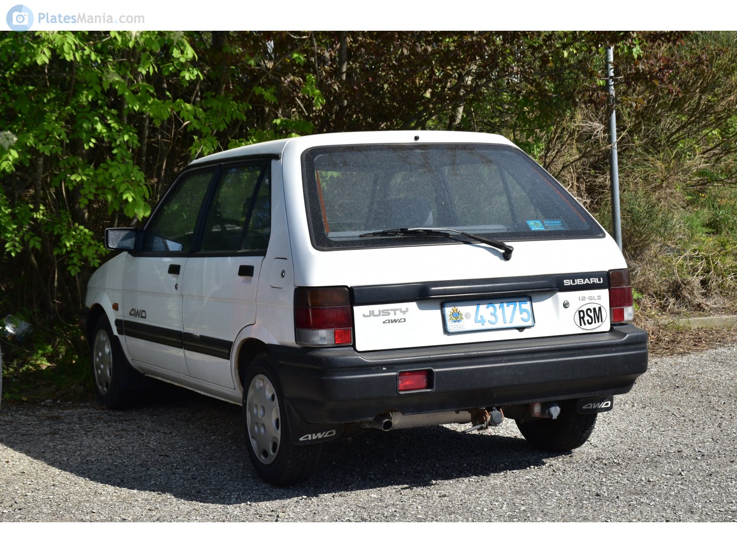 43175, Subaru Justy 1st gen 5-door Hatch (KA), facelift, 1989–1994