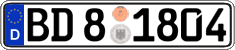 German license plate, Authorities and federal agencies