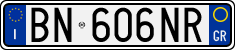 License plate of Italy, Cars (1994 year series)