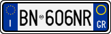 License plate of Italy, Cars (1994 year series)