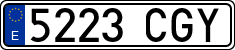 License plates of Spain, Ordinary (2000)