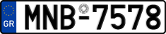 License plate of Greece, Cars