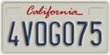 California, Passenger Car (1ABC234)