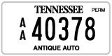 Tennessee, Antique (AA 12345)