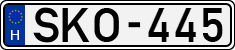 license plates of Hungary, Cars (1990)