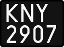 License plates of Poland, 1976 year system