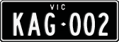 Victoria, Vanity Plates