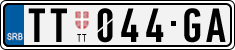 License plate of Serbia, Cars