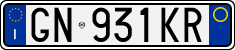 License plate of Italy, Cars (1994 year series)