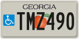 Georgia, Vehicles for disabled persons
