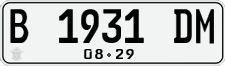 License plate of Indonesia, Regular plates