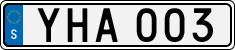 License plate of Sweden, Regular plates
