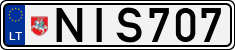 License plate of Lithuania, Cars