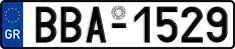 License plate of Greece, Cars