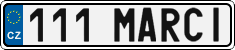 License plate of the Czech Republic, Vanity Plates