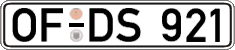 German license plate, Regular plates