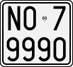 License plate of Italy, Motorcycles (1927 year series)