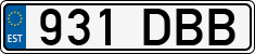 License plate of Estonia, Regular car plates