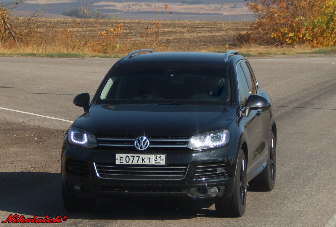 е 077 кт 31, Volkswagen Touareg 2nd gen (7P), 2010–2018
