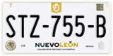 Nuevo León, Cars (AAA-000-A)