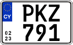 License plate of Cyprus, Regular plates