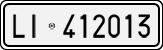 License plate of Italy, Cars (1927 year series)